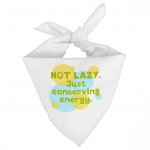 I Am Not Lazy Pet Bandana - Quote Dog Bandana - Themed Pet Scarf MADE IN THE USA Pet Clothing Pet Supplies Pet Supplies