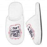 Our Happy Place Memory Foam Slippers - Themed Slippers - Cool Design Slippers Fashion Slippers and Socks