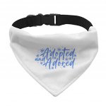 Adopted Pet Bandana Collar - Cute Scarf Collar - Trendy Dog Bandana MADE IN THE USA Pet Clothing Pet Supplies Pet Supplies