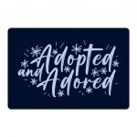 Adopted Pet Food Mat - Cute Anti-Slip Pet Bowl Mat - Trendy Pet Feeding Mat MADE IN THE USA Pet Supplies Pet Supplies