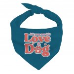 All You Need Is Love and Dog Pet Bandana - Quote Dog Bandana - Themed Pet Scarf MADE IN THE USA Pet Clothing Pet Supplies Pet Supplies