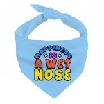 Happiness Is a Wet Nose Pet Bandana - Colorful Dog Bandana - Quote Pet Scarf MADE IN THE USA Pet Clothing Pet Supplies Pet Supplies