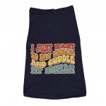 Cuddle My Human Dog Sleeveless Shirt - Unique Dog Shirt - Print Dog Clothing MADE IN THE USA Pet Clothing Pet Supplies Pet Supplies Color: Navy Size: S|M|L|XL|2XL