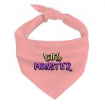 Little Monster Pet Bandana - Unique Dog Bandana - Word Print Pet Scarf MADE IN THE USA Pet Clothing Pet Supplies Pet Supplies