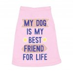 My Dog Is My Best Friend Dog Sleeveless Shirt - Cute Dog Shirt - Art Dog Clothing MADE IN THE USA Pet Clothing Pet Supplies Pet Supplies