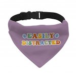 Easily Distracted Pet Bandana Collar - Themed Scarf Collar - Colorful Dog Bandana MADE IN THE USA Pet Clothing Pet Supplies Pet Supplies