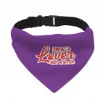 I'm a Lover Not a Biter Pet Bandana Collar - Funny Scarf Collar - Phrase Dog Bandana MADE IN THE USA Pet Clothing Pet Supplies Pet Supplies