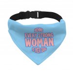 Behind Every Woman Is Her Dog Pet Bandana Collar - Cute Scarf Collar - Unique Dog Bandana MADE IN THE USA Pet Clothing Pet Supplies Pet Supplies